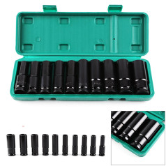 Bộ 10 đầu khẩu, đầu tinh 1/2 từ 8-24mm dùng cho máy siết bulong