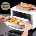 Khay nấu ăn inox có nắp tiện lợi, không gỉ, dễ vệ sinh