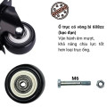 Bánh xe đẩy hàng xoay 360 độ chống trượt đa năng nhiều kích cỡ, 4cm Càng Quay