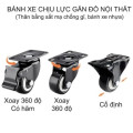 Bánh xe đẩy hàng xoay 360 độ chống trượt đa năng nhiều kích cỡ, 4cm Càng Quay