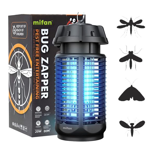 Đèn bắt muỗi, côn trùng thông minh có thể dụng trong nhà, ngoài trời Mifan