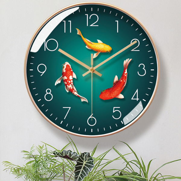 Đồng hồ treo tường gương 5d đẳng cấp hiện đại, điểm nhấn decor 30x30cm