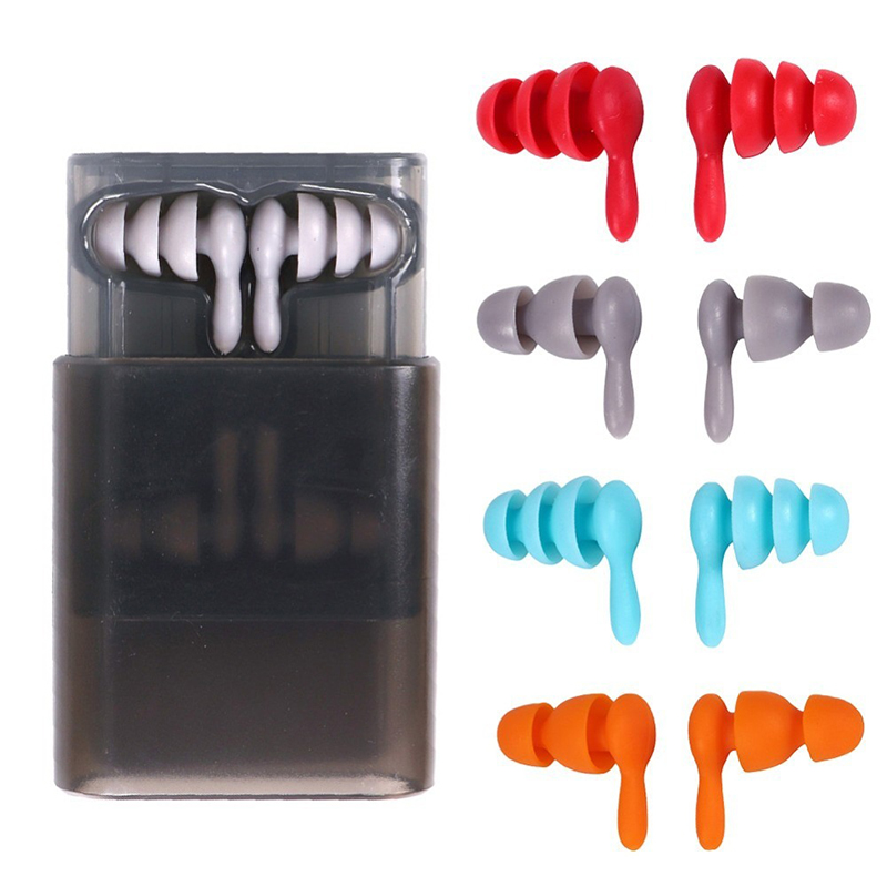 Combo 2 đôi nút bịt tai chống ồn, chống nước kèm hộp