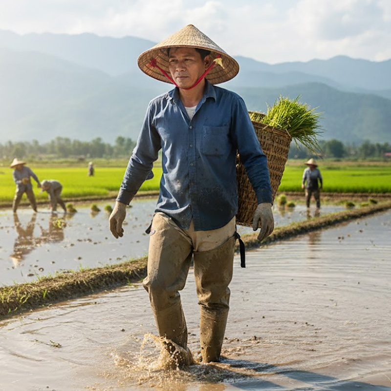 Ủng quần lội nước, câu cá một mảnh loại dày