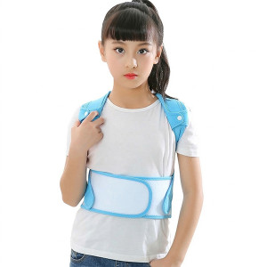 Đai chống gù, cố định cột sống dành cho trẻ em, Size S (15-25kg) - Màu xanh