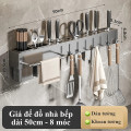 Giá treo dao nhà bếp chắc chắn kèm ống đựng đũa bằng thép carbon