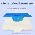 Gối ngủ EMA chống đau mỏi cổ vai gáy có gel lạnh , TX11 Không gel