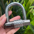 Ổ khóa SiFa chữ U mã số 4 số, chất liệu hợp kim inox bền bỉ