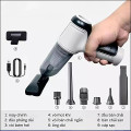 Máy hút bụi cầm tay mini không dây 6 đầu hút tiện lợi