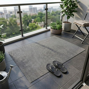 Thảm nhựa lưới lót sàn nhà tắm bể bơi chống trơn trượt , Màu xám - Loại mắt nhỏ