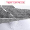 Thảm nhựa lưới lót sàn nhà tắm bể bơi chống trơn trượt , Màu xám - Loại mắt nhỏ