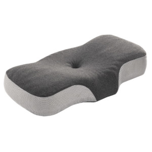 Gối cao su non thiết kế công thái học, chống mỏi cổ vai gáy, hỗ trợ ngủ sâu Ema, Size S Màu Tối + Vỏ