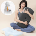 Gối cao su non thiết kế công thái học, chống mỏi cổ vai gáy, hỗ trợ ngủ sâu Ema, Size S Màu Tối + Vỏ