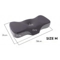 Gối cao su non thiết kế công thái học, chống mỏi cổ vai gáy, hỗ trợ ngủ sâu Ema, Size S Màu Tối + Vỏ