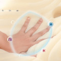 Gối cao su non thiết kế công thái học, chống mỏi cổ vai gáy, hỗ trợ ngủ sâu Ema, Size S Màu Tối + Vỏ