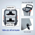 Cây lau nhà tự vắt cao cấp, bông siêu thấm hút, đầu xoay linh hoạt lau mọi góc