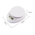 Cân tiểu ly điện tử 5kg để bàn nhà bếp cao cấp
