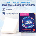 Giấy hút màu khi giặt CUBIC AQUA giữ quần áo trắng sáng, không loang màu