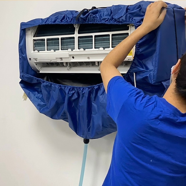 Túi trùm vệ sinh máy lạnh đuôi dài 2.5m chống thấm tiện dụng