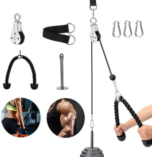 Bộ dây cáp ròng rọc tập gym đa năng dùng tại nhà