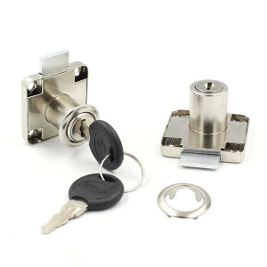 Ổ khóa tủ ngăn kéo chống gỉ kèm 2 chìa tiện dụng, KT 22mm