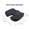Nệm ngồi ghế văn phòng, ghế làm việc chữ U cao su non vỏ lưới thoáng khí