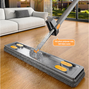 Cây lau nhà phun sương tự vắt ba bông GOOPA xoay 360 độ 