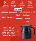  Bình pha trà kèm lõi lọc inox 1500ml , Màu cam