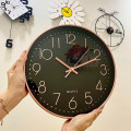 Đồng hồ treo tường kim trôi 30cm số nổi 3D cao cấp, Màu trắng