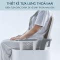 Bô vệ sinh di động tựa lưng êm ái, chống trượt chắc chắn