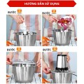 Máy xay thực phẩm 4 lưỡi đa năng 200W