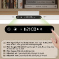 Đèn học gắn tường tích hợp đồng hồ, báo thức, chống cận đa năng, 32cm Có Remote