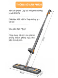 Cây lau nhà tự vắt phun sương thông minh tiện lợi xoay 360 độ