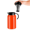 Ấm pha trà giữ nhiệt có lưới lọc dung tích 1500ml tiện lợi, Màu cam