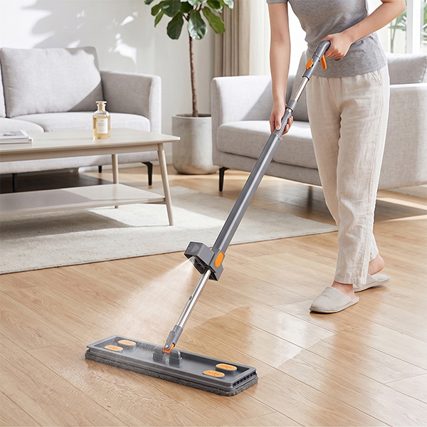 Cây lau nhà tự vắt phun sương thông minh đầu lau bản rộng xoay 360 độ