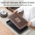 Khay trà tre cao cấp gia công tinh xảo, sang trọng, cổ điển