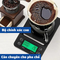 Cân tiểu ly điện tử pha chế 0.1g - 5kg bấm giờ chuyên dụng