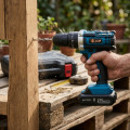 Máy khoan pin cầm tay 3 chức năng kèm 2 pin và bộ phụ kiện 24 chi tiết
