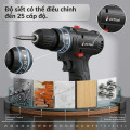 Máy khoan pin cầm tay 12V đa chức năng kèm 2 pin và bộ 24 phụ kiện