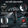 Máy khoan pin cầm tay 12V đa chức năng kèm 2 pin và bộ 24 phụ kiện