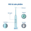 Máy lấy cao răng kiêm bàn chải điện sóng âm có đế sạc không dây