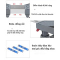 Chân kê máy giặt tủ lạnh inox điều chỉnh kích thước linh hoạt có bánh xe