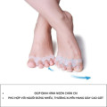 Combo 2 cặp dụng cụ silicone mềm tách ngón chân cái giảm đau, chỉnh hình