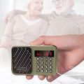 Đài radio FM bluetooth cầm tay bắt sóng tốt 2 cổng thẻ nhớ