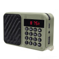 Đài radio FM bluetooth cầm tay bắt sóng tốt 2 cổng thẻ nhớ