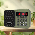 Đài radio FM bluetooth cầm tay bắt sóng tốt 2 cổng thẻ nhớ