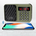 Đài radio FM bluetooth cầm tay bắt sóng tốt 2 cổng thẻ nhớ