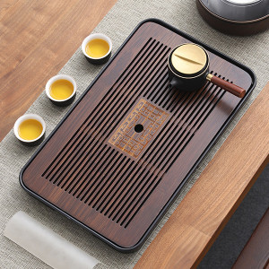 Khay trà tre cao cấp gia công tinh xảo, sang trọng, cổ điển