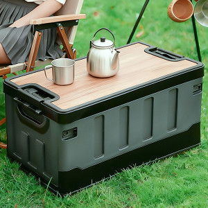 Thùng đựng đồ ô tô gấp gọn đi camping du lịch dung tích lớn
