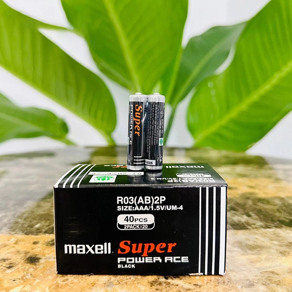 (Hộp 40 viên) Pin AAA 1.5V Toshiba, Maxell phù hợp nhiều thiết bị